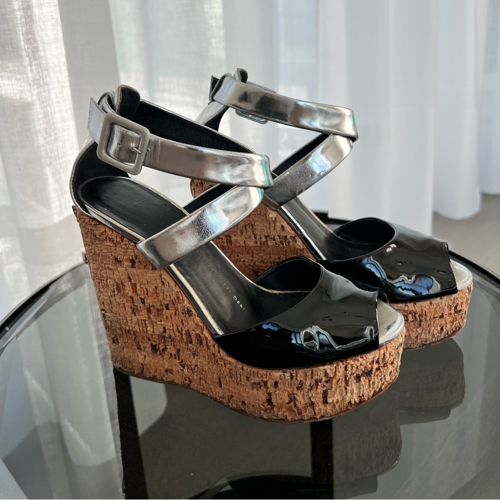Giuseppe Zanotti platforms, size 6, leather